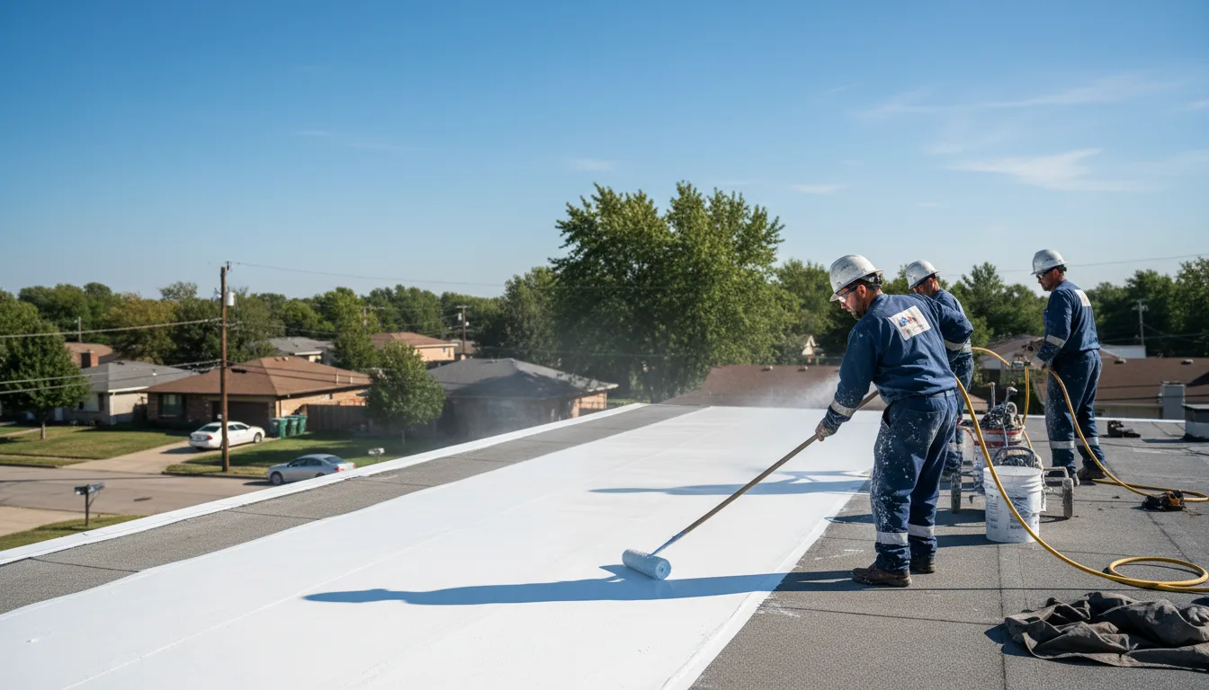 Commercial roof coating in Tioga, ND near me
